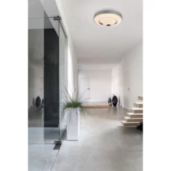 GLOBO LED-Wandleuchte »DECKENLEUCHTE METALL GRAU, 1XLED«, Dimmbar, Inkl. Leuchtmittel