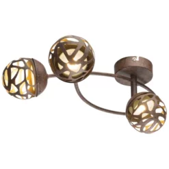 GLOBO LED-Deckenleuchte »OHIO«, Inkl. Leuchtmittel In Warmweiß